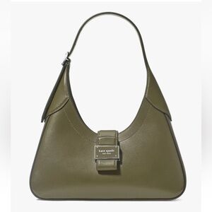 New Kate Spade Nouveau Small Shoulder Bag Smooth Leather Seaweed